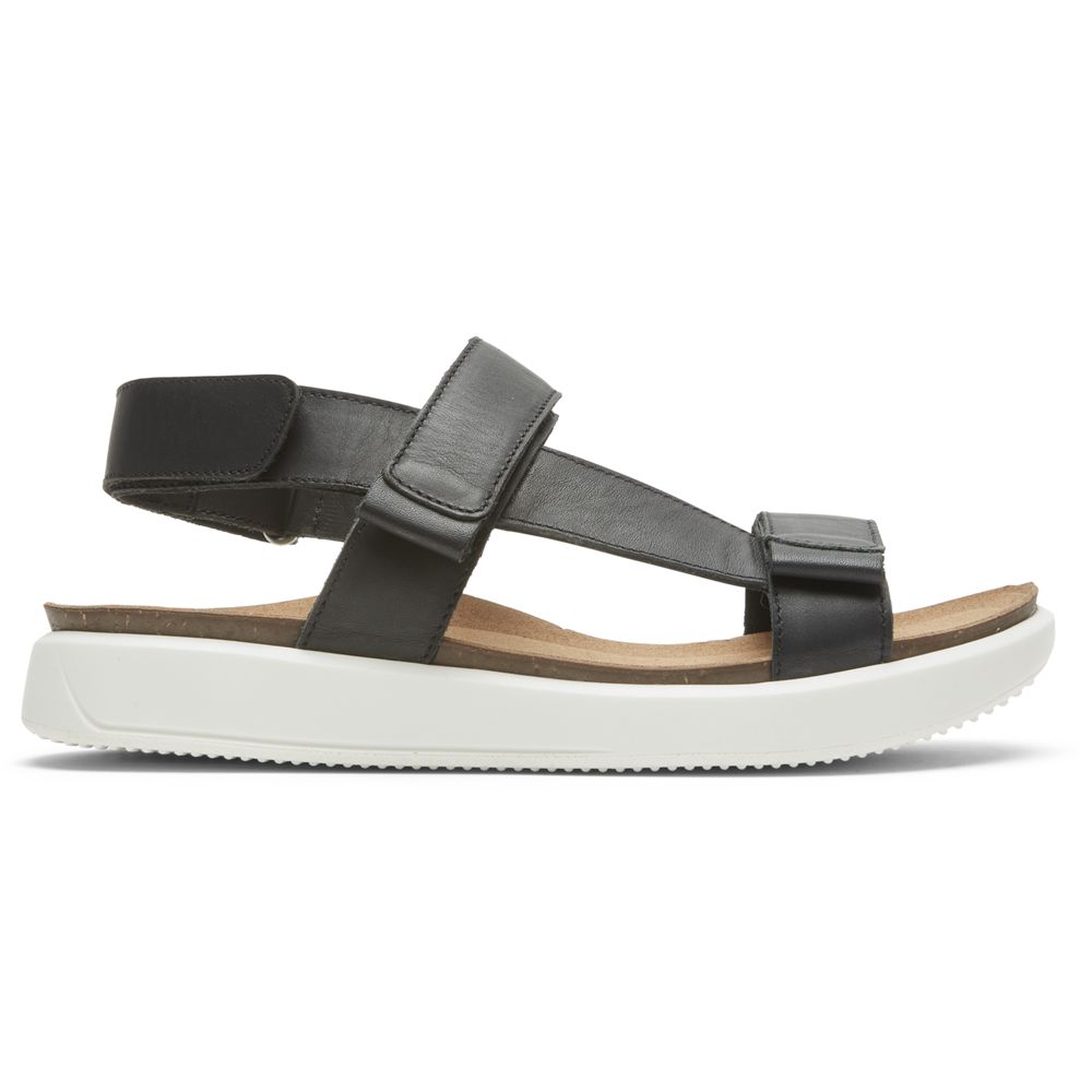 Rockport Canada Kells Bay - Womens Sandals Black (PIA472386)